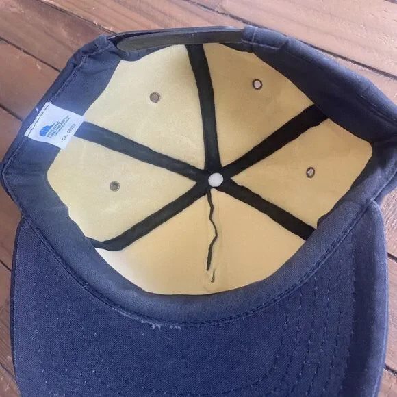 NOS Vintage Jack Hume Adventures‎ Patch Black Hat Snapback Puffy Cap Hunting - Picture 5 of 10